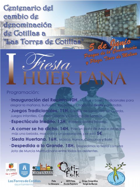 Todo preparado en Las Torres de Cotillas para la I Fiesta Huertana - 1, Foto 1