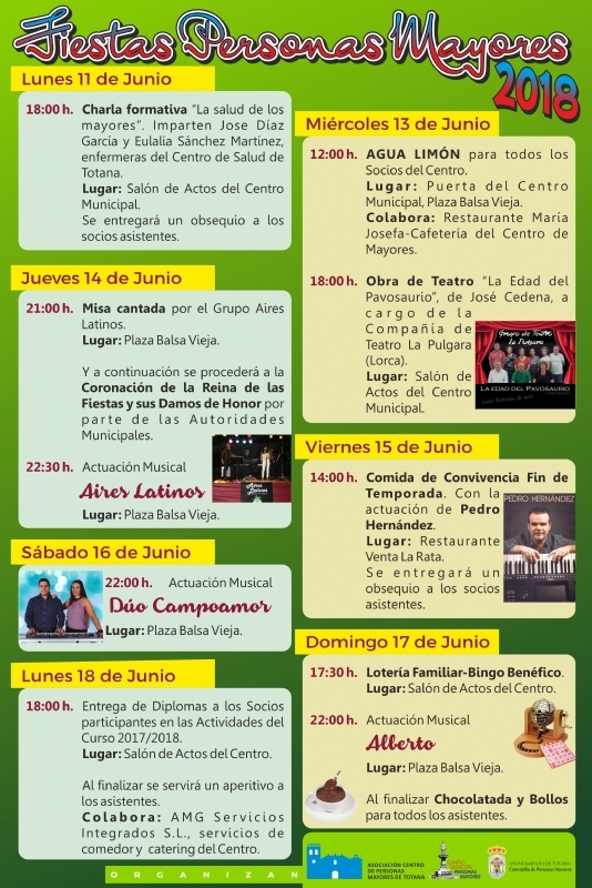 Las fiestas del Centro de Personas Mayores se celebran del 11 al 18 de junio, Foto 3