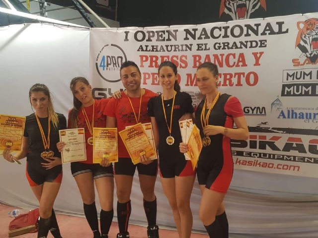 Exitosos resultados para los deportistas aguileños en el I Open Nacional de Press Banca y Peso Muerto - 1, Foto 1