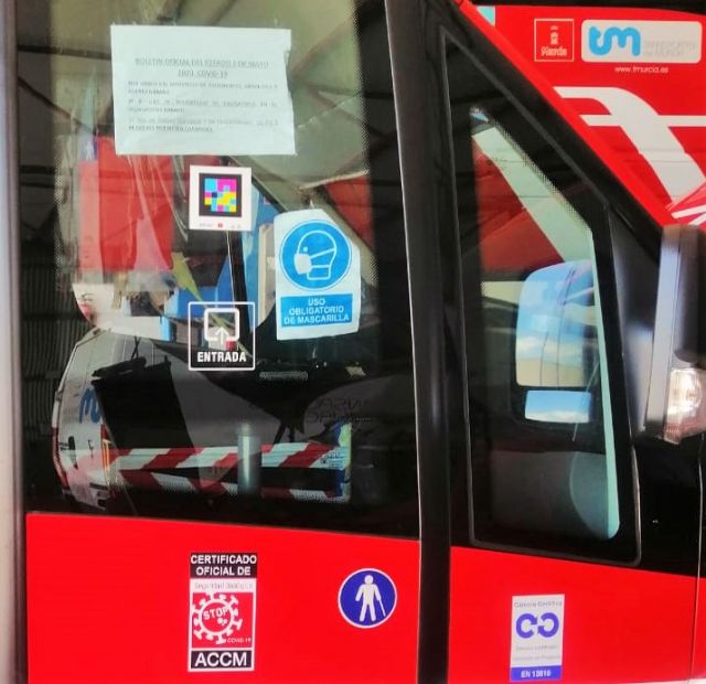 Los autobuses urbanos de Murcia obtienen la certificación STOP COVID-19 - 1, Foto 1