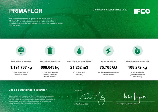Primaflor celebra el Día Mundial del Medio Ambiente con un reconocimiento a su política de sostenibilidad - 3, Foto 3