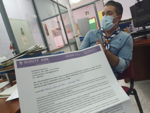 El Grupo Scout Ciudad del Sol de Lorca concede el Saludo Scout 2020 a Iniciativas el Gigante - 4, Foto 4