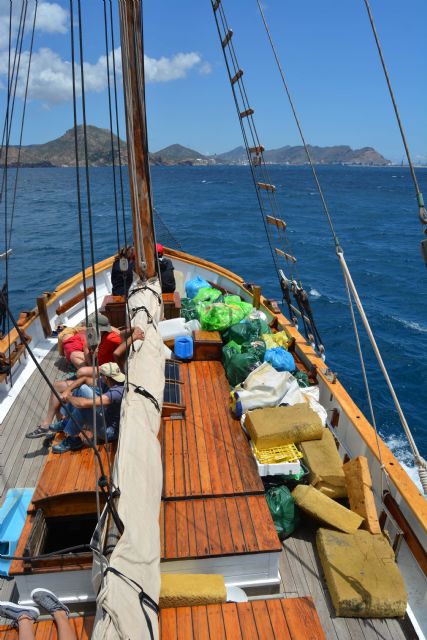 Un camión de basura, y agua milagrosa de Fátima, resultado de la limpieza de Cala Salitrona - 5, Foto 5