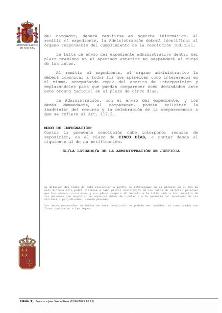 El juzgado admite a trámite el recurso presentado por el PSOE debido a que Fulgencio Gil niega y oculta información a los concejales de la oposición - 2, Foto 2