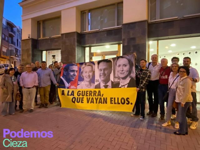 Podemos-Cieza se suma a la ola de movilizaciones en contra del rearme y de la disminución del gasto social - 1, Foto 1