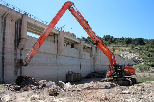 La CHS continúa con los trabajos de emergencia para la mejora de la presa y embalse de La Risca - 1, Foto 1