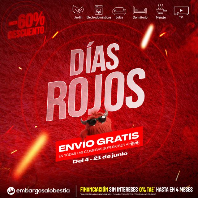Embargosalobestia arranca sus Días Rojos con los precios más bajos y descuentos extra en tienda física - 2, Foto 2
