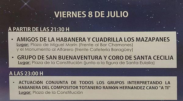 Este viernes 8 de julio tendrá lugar una Velada de Habaneras y Canciones Populares, Foto 7