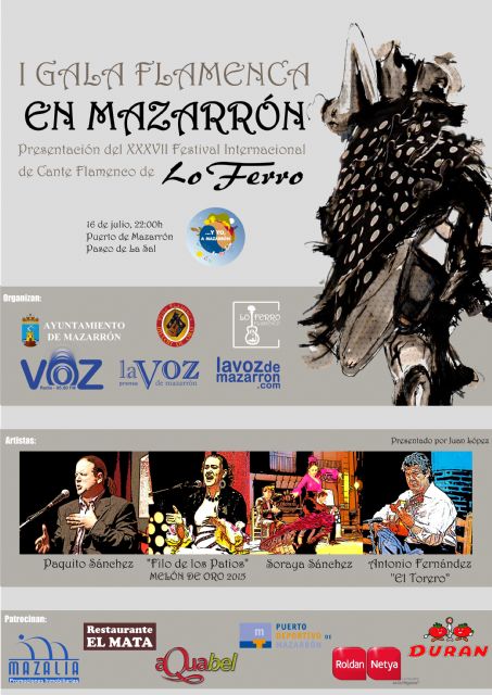 Mazarrn organiza su primera Gala Flamenca el prximo 16 de julio, Foto 1