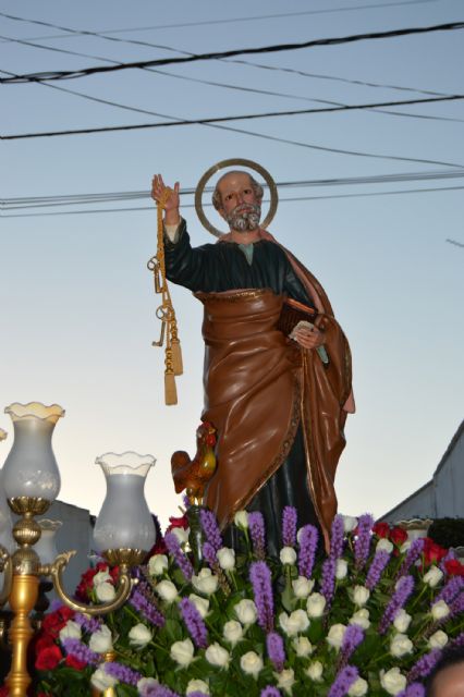 San Pedro procesiona por su barrio de Las Torres de Cotillas para clausurar sus festejos - 3, Foto 3