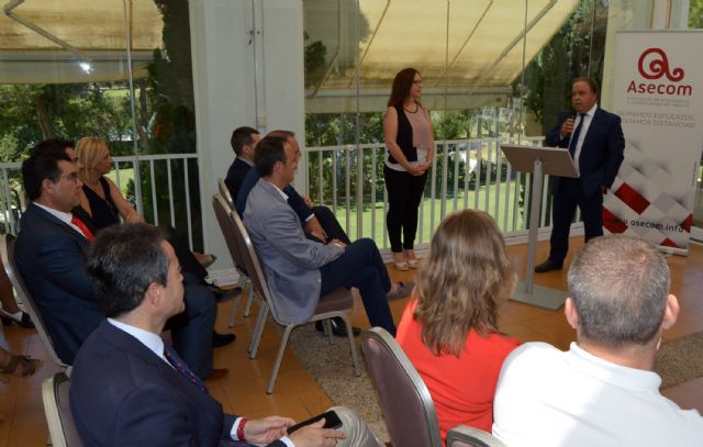 El consejero Celdrán arropa a Eloy Jiménez en su toma de posesión como nuevo presidente de ASECOM - 2, Foto 2