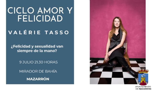 La sexóloga y escritora Valérie Tasso se preguntará si felicidad y sexualidad van siempre de la mano el próximo 9 de julio en Mazarrón, Foto 1