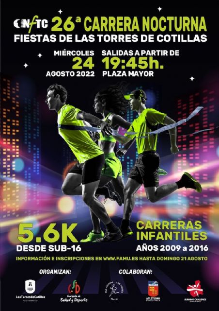 El 24 de agosto, Las Torres de Cotillas se estrena en la Running Challenge - 1, Foto 1
