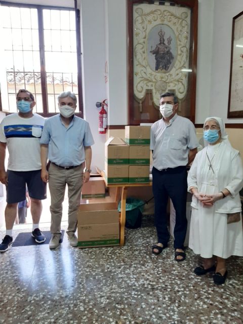 ECONEX entrega mascarillas FFP2 y geles hidroalcohólicos a las parroquias de Santomera - 1, Foto 1