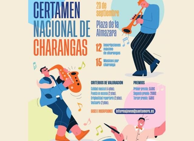 Santomera arrancará sus fiestas patronales con su primer Certamen Nacional de Charangas - 1, Foto 1