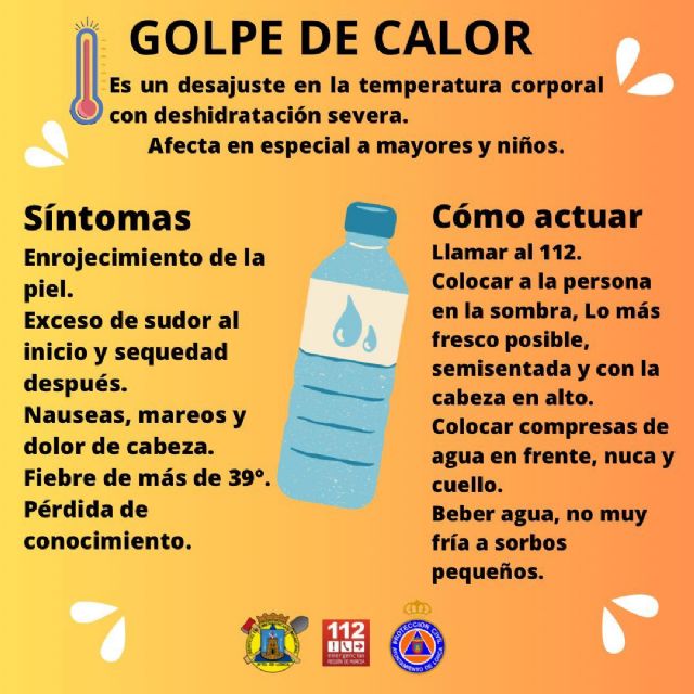El Ayuntamiento de Lorca insta a la población a extremar las medidas de protección ante la previsión de altas temperaturas - 2, Foto 2