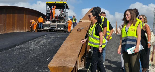 El puente de El Raal encara el final de sus obras con la ejecución del aglomerado - 1, Foto 1