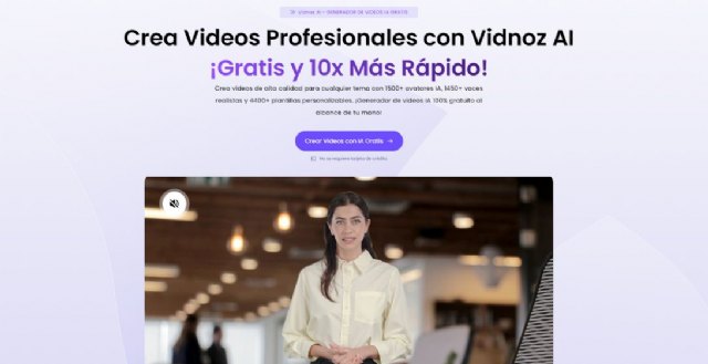 Vidnoz AI: Tu herramienta ideal para hacer videos con música y voz IA - 1, Foto 1