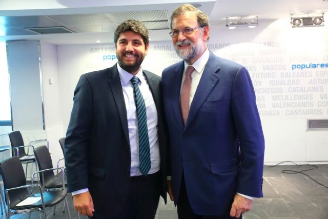 López Miras traslada a Rajoy la necesidad de un nuevo sistema de financiación autonómica y un acuerdo nacional de agua - 1, Foto 1