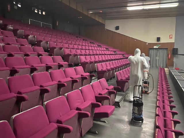 El Nuevo Teatro Circo desinfecta sus instalaciones con la técnica de la nebulización - 2, Foto 2