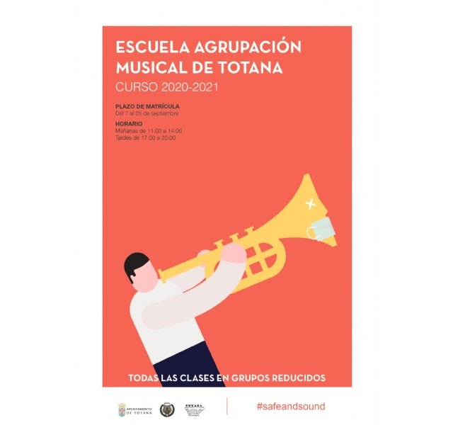Se presenta el calendario y las condiciones de inscripción para efectuar la matrícula de la Escuela de la Agrupación Musical de Totana para el curso 2020/2021 - 4, Foto 4