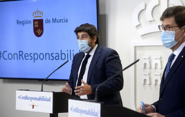 López Miras anuncia 5 millones de euros en ayudas para cubrir tasas locales y costes fijos que asfixian en estos momentos a la hostelería, Foto 1