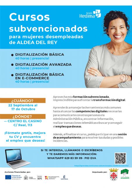 Las mujeres desempleadas de Aldea del Rey podrán adquirir habilidades y competencias digitales de manera gratuita - 2, Foto 2