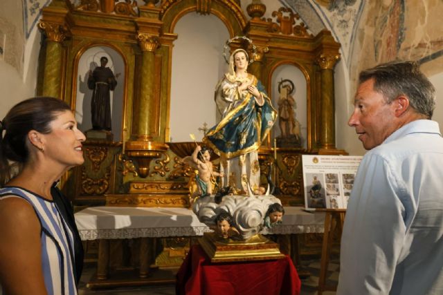 Estra Señora la Real de las Huertas de LorcaEl Taller de Restauración Municipal recupera la imagen de la Inmaculada Concepción - 1, Foto 1