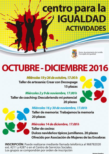 El Centro para la Igualdad organiza cuatro talleres en el último trimestre del año - 1, Foto 1