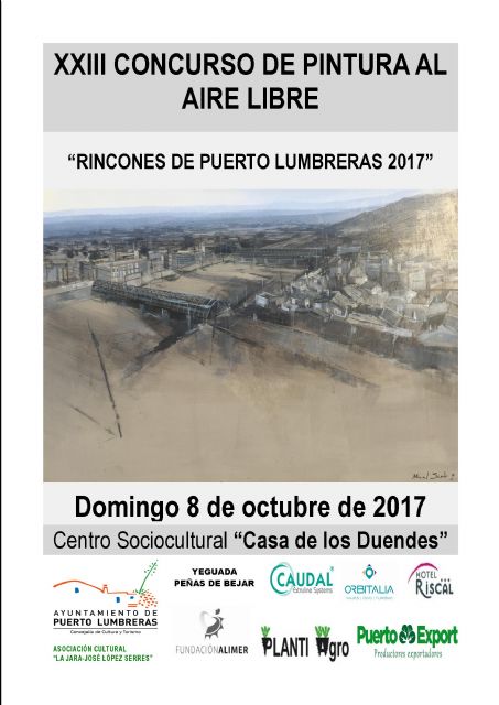 Puerto Lumbreras acogerá un Certamen Nacional de Pintura al Aire Libre el próximo 8 de octubre - 1, Foto 1