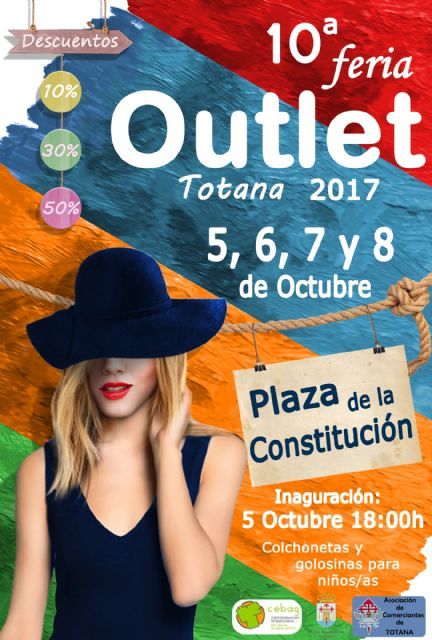 La X Feria Outlet de Totana se celebrará en la plaza de la Constitución desde este jueves y hasta el domingo