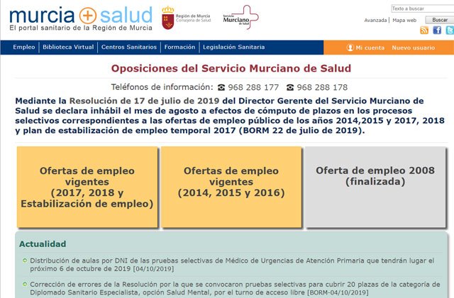 577 opositores están convocados el domingo a las pruebas para optar a 120 plazas del SMS - 1, Foto 1