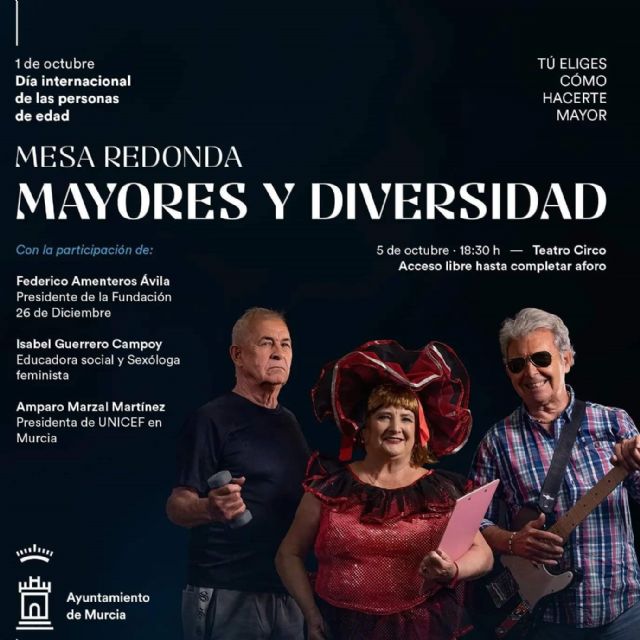 La mesa redonda de experiencias 'Mayores y Diversidad' se celebrará mañana martes en el Teatro Circo - 1, Foto 1