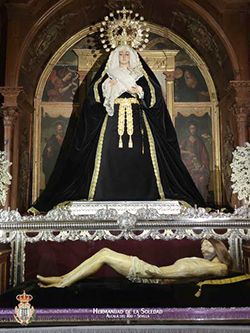 Un año más la Virgen de los Dolores se viste de luto en Alcalá del Río - 3, Foto 3