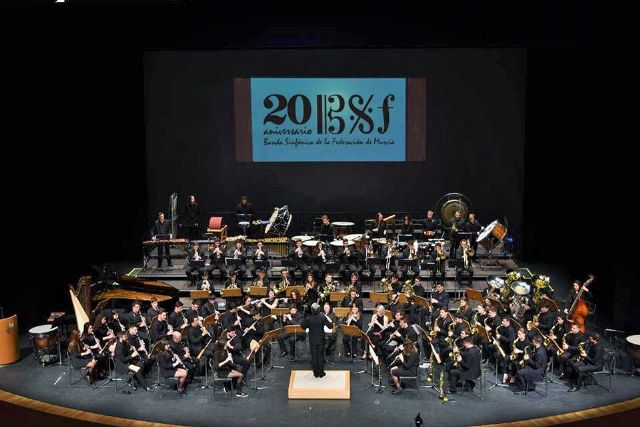 El Auditorio regional acoge un concierto solidario de la Banda Sinfónica de la Federación de Bandas de la Región - 1, Foto 1