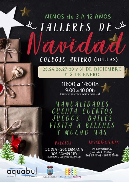 Talleres de Navidad. Los días estivales la Concejalía de Educación pone en marcha la Escuela de Navidad que busca la conciliación familiar y laboral - 1, Foto 1