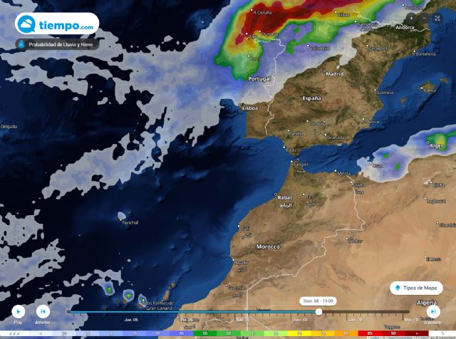 Las lluvias continuarán en el mediterráneo durante el puente de la Constitución - 1, Foto 1