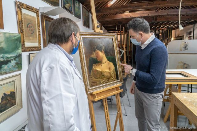 El Taller Municipal de Restauración descubre un cuadro del pintor Portela atribuido durante décadas a otro artista - 1, Foto 1