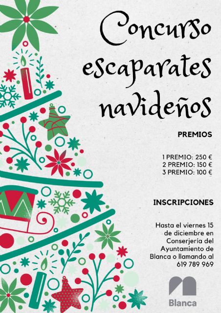 El Ayuntamiento de Blanca convoca un concurso de escaparates navideños - 1, Foto 1