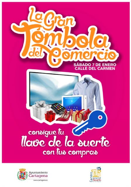 La Gran Tombola del Comercio repartira mas de 3.000 regalos entre los clientes de Centro Comercial Abierto de Cartagena - 1, Foto 1