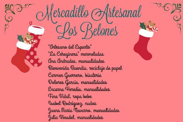 Los Belones cierra su campaña navideña con un Mercadillo Artesanal este sabado - 1, Foto 1