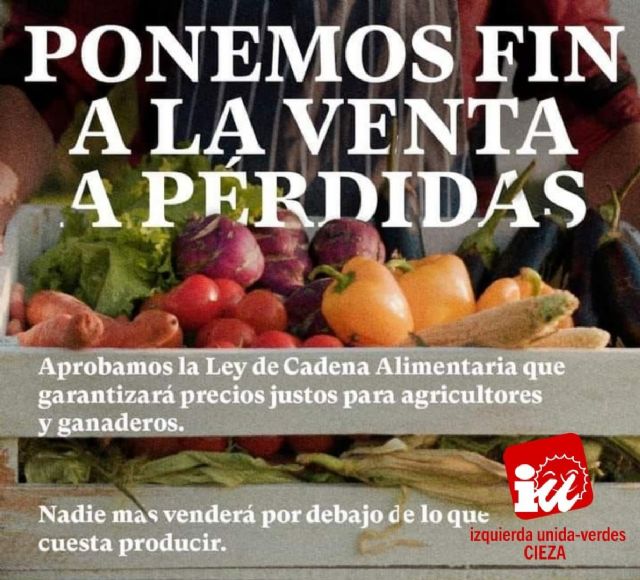 IU-Verdes de Cieza destaca la prohibición de la venta a pérdidas aprobada en el Congreso, a pesar del rechazo de PP y Vox - 1, Foto 1