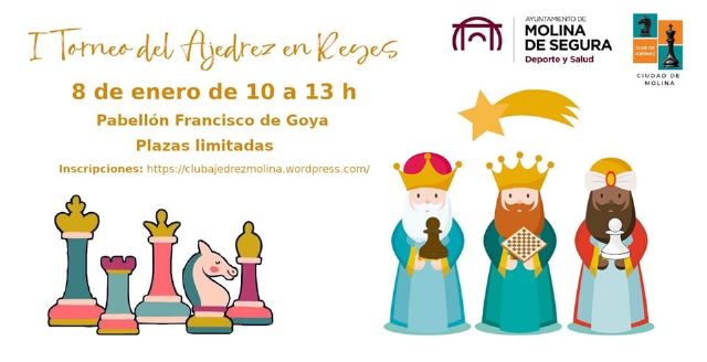 El I Torneo de Ajedrez en Reyes se juega el sábado 8 de enero en el pabellón del IES Francisco de Goya - 1, Foto 1