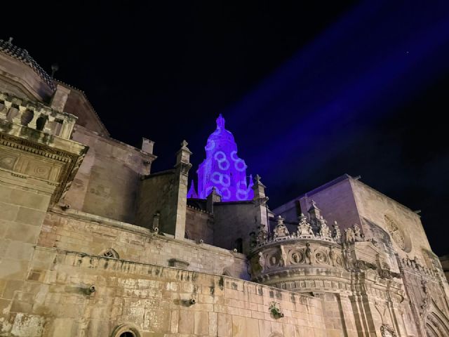 La Torre de la Catedral de Murcia se ilumina en la Navidad del 500 aniversario de su construcción - 2, Foto 2