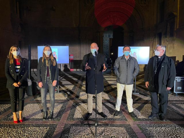 La Torre de la Catedral de Murcia se ilumina en la Navidad del 500 aniversario de su construcción - 4, Foto 4