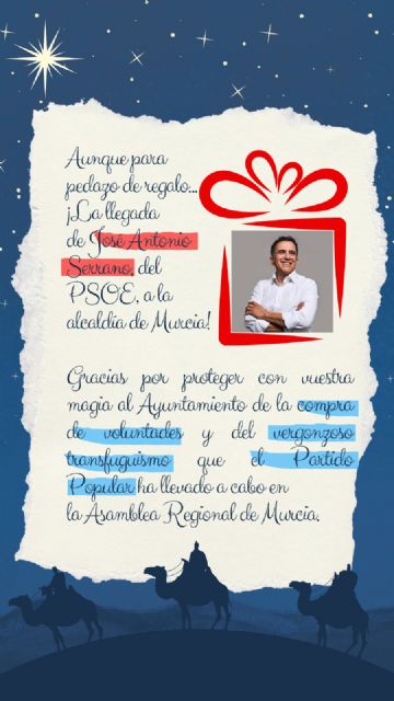 Juventudes Socialistas del Municipio de Murcia agradece a los reyes magos la llegada del PSOE a la alcaldía de Murcia - 1, Foto 1
