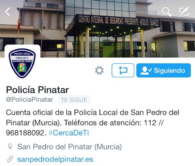 La Policía Local de San Pedro, ahora en Twitter - 1, Foto 1
