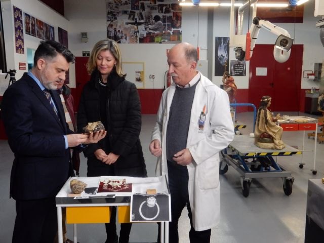 Hallan en Blanca la cabeza de la talla de San Roque destruida durante la Guerra Civil - 2, Foto 2