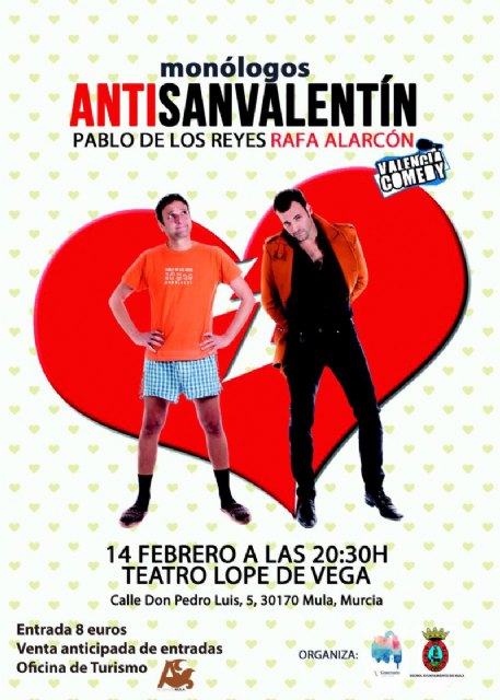 Monólogos «ANTISANVALENTÍN» – 14 de febrero - 1, Foto 1