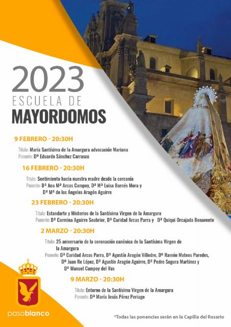 La Virgen de la Amargura, protagonista de la Escuela de Mayordomos 2023 - 1, Foto 1